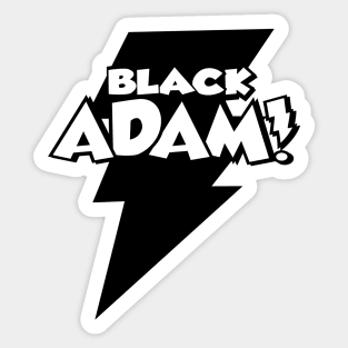 BLACK ADAM - 1 Color BLACK Sticker